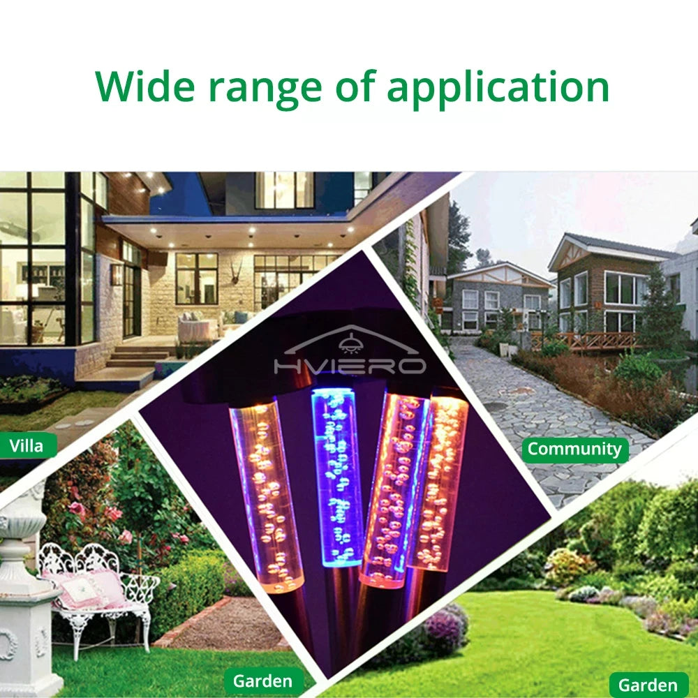 Solar Acrylic Tube Garden Stake Light – IP65 Colorful LED