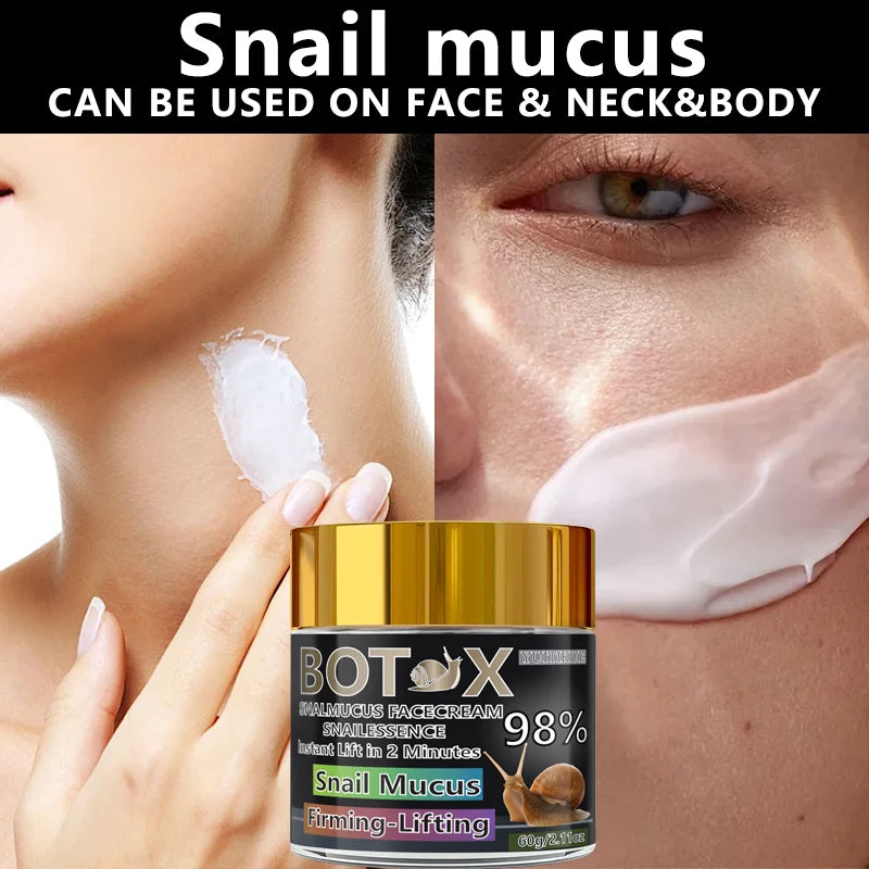 YUITIKUE 98% Snail Mucus Cream – Instant Lift & Firming 60g