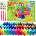 Colors Polymer Clay Blocks With Tools Kit Molding Craft Oven Bake Beginer Kids Diy Earrings Dolls Jewerly Accessories Oasis Select 32COLORS