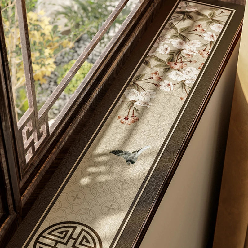 Window sill mat Window edge leather protective mat Sun protection waterproof dust Chinese bay window mat Oasis Select