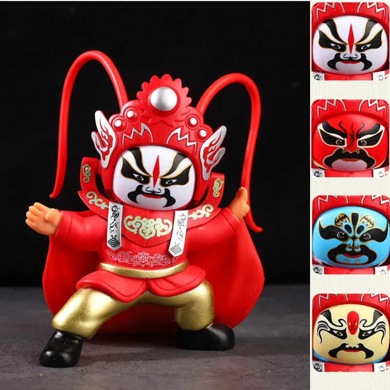 Sichuan Opera Face Changing doll Sichuan Opera facial makeup frosted face changing doll Chinese style handicraft opera doll Oasis Select 9-Four face