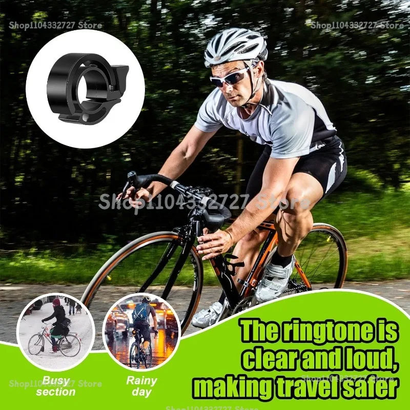 Invisible Alloy Bicycle Bell Loud Clear Sound Warning Alarm Universal Handlebar Bike Ring for Road Cycling Safety Accessories Oasis Select