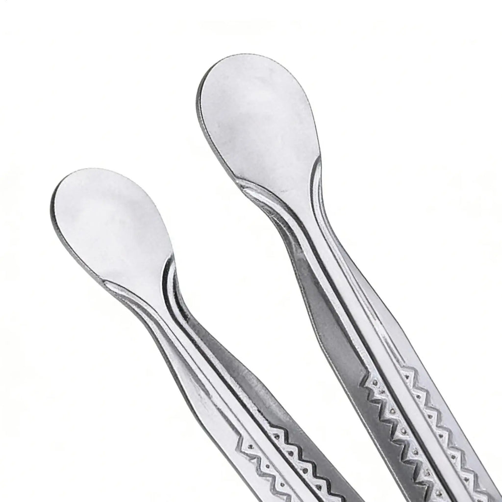 1PC Stainless Steel Food Tongs Ice Tongs Multi-purpose Ice Cube Sugar Clamp Mini Food Clips for BBQ Party Bar Kitchen Gadgets Oasis Select