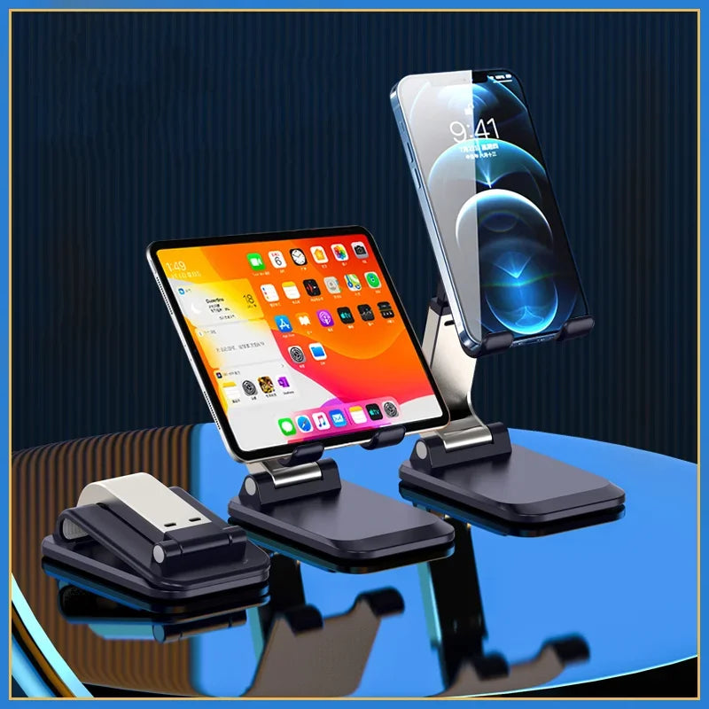 Foldable ABS Desktop Mobile Phone Stand Portable Holder Bracket for iPad iPhone 13 X Smartphone Tablet Desk Support Oasis Select