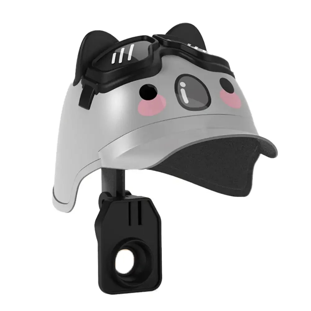 Cartoon Helmet Motorcycle Phone Holder | Waterproof Sunshade Mount