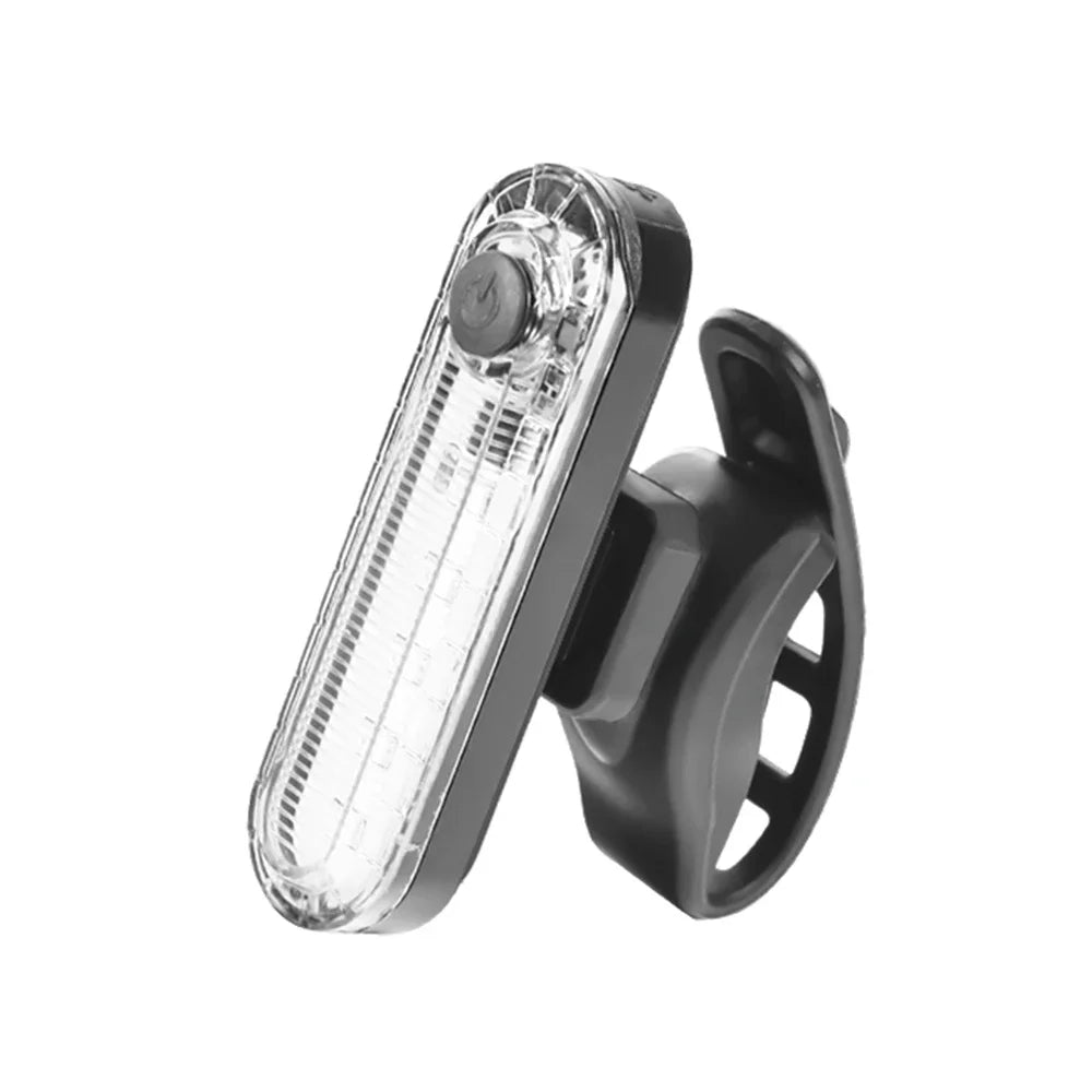 Bike Taillight USB Rechargeable LED Bicycle Lighting Waterproof Cycling Flashing Safety Warning Lamp Bicycle Lantern Accessories Oasis Select White