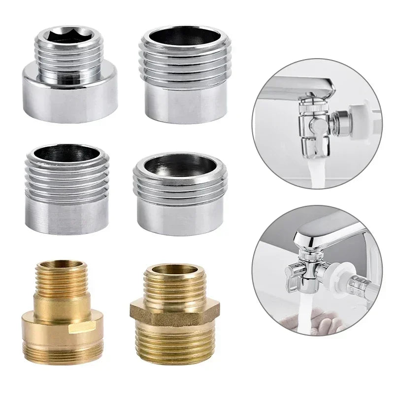 Water Faucet Coupler 1/2 To M16 M18 M20 M22 M24 M28 M32 Thread Connector Conversion Tap Adapter Fitting Bubbler Kitchen Bathroom Oasis Select
