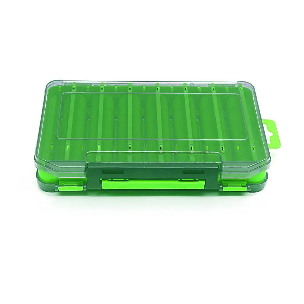 Fishing Gear Storage Box Fishing Lure Box Tackle Accessories Hard Pencil Fish Sub Bait Box Lightweight Portable Fake Bait Case Oasis Select green S