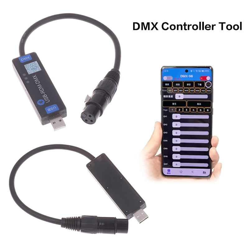 USB-RMD-DMX Wireless Bluetooth DMX Controller Mobile App Stage Light Dialer Tool For Android Devices Only Oasis Select