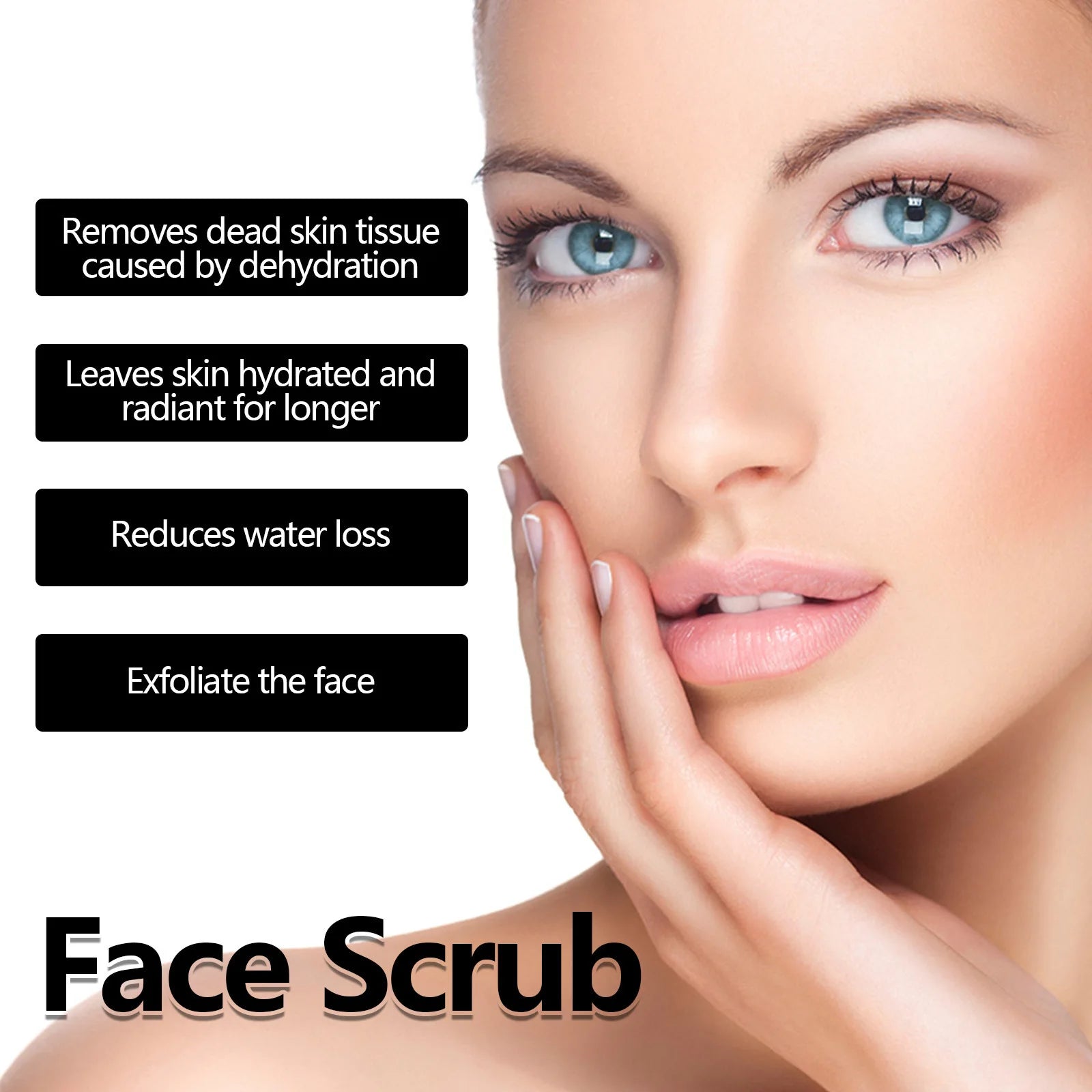 EELHOE Facial Scrub Soften Cutin Removal Dead Skin Repair Face Moisturizer Skin Smooth Shrink Pores Tightening Skin Care Scrub Oasis Select