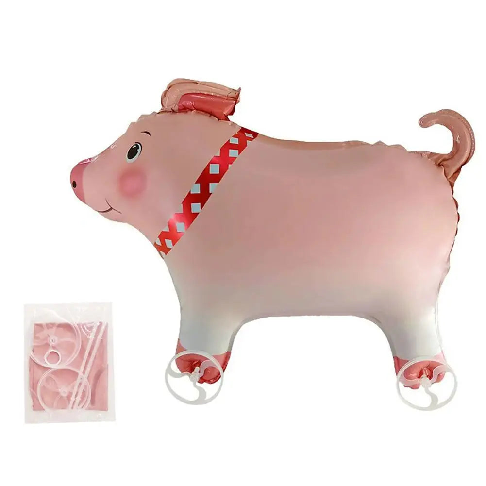 Walking Animal Foil Balloons with Wheels – Kids Party Decor