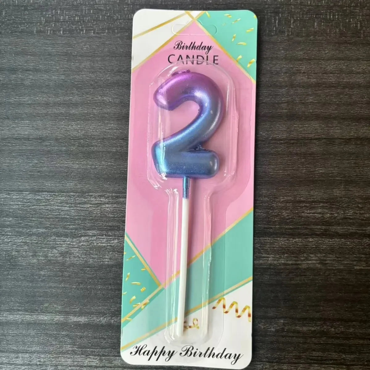 Candle Pink Birthday Girl Happy Cake Topper Children's Party Decor