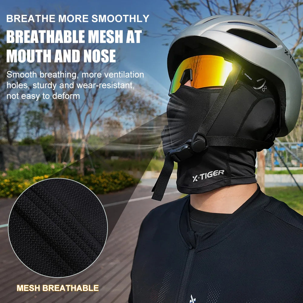 X-TIGER Summer Cycling Balaklava Mask UV Protection for Bicycles Motorcycles Full Face Mask Mesh Breathable Outdoor Hiking Mask Oasis Select
