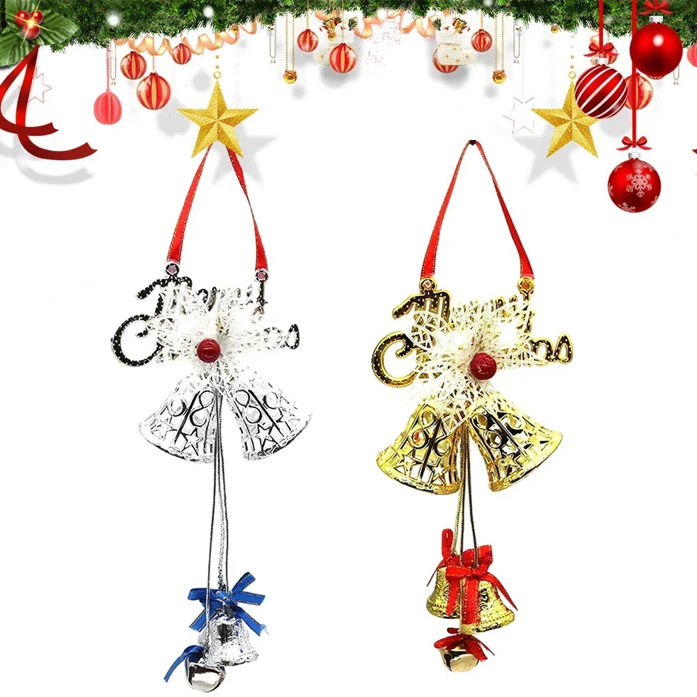 Home Shop Xmas Christmas Gold Silver Christmas Bell Jingle Bell Christmas Decoration Xmas Jingle Bell Clear Lovely Oasis Select
