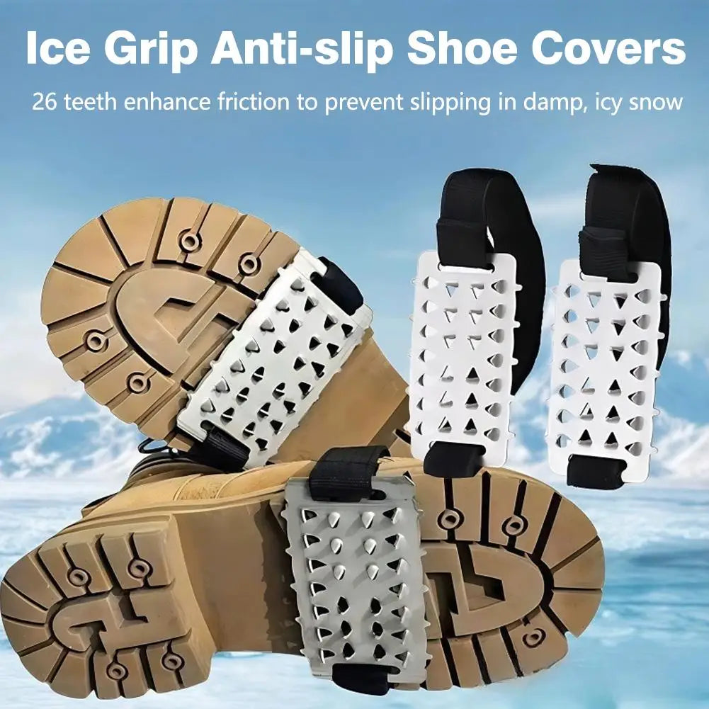 Ice Grippers for Shoes – Heavy-Duty Winter Snow Crampons (1 Pair) Ice Cleats Crampons Oasis Select