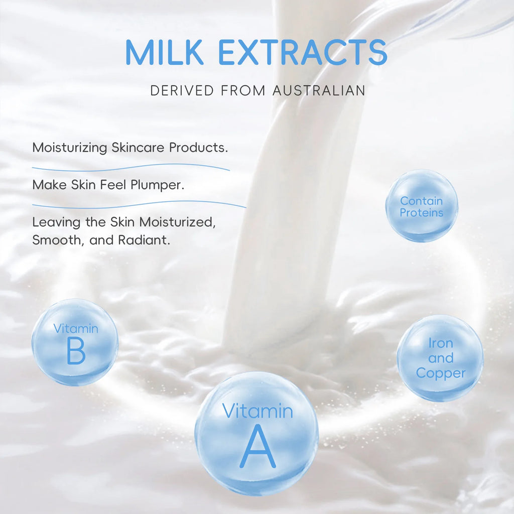 Milk Moisturizing Cream, Hydrating Face Cream for Dry Skin, Nourishing & Smoothing, Day & Night Use, for Men and Women 25g Oasis Select