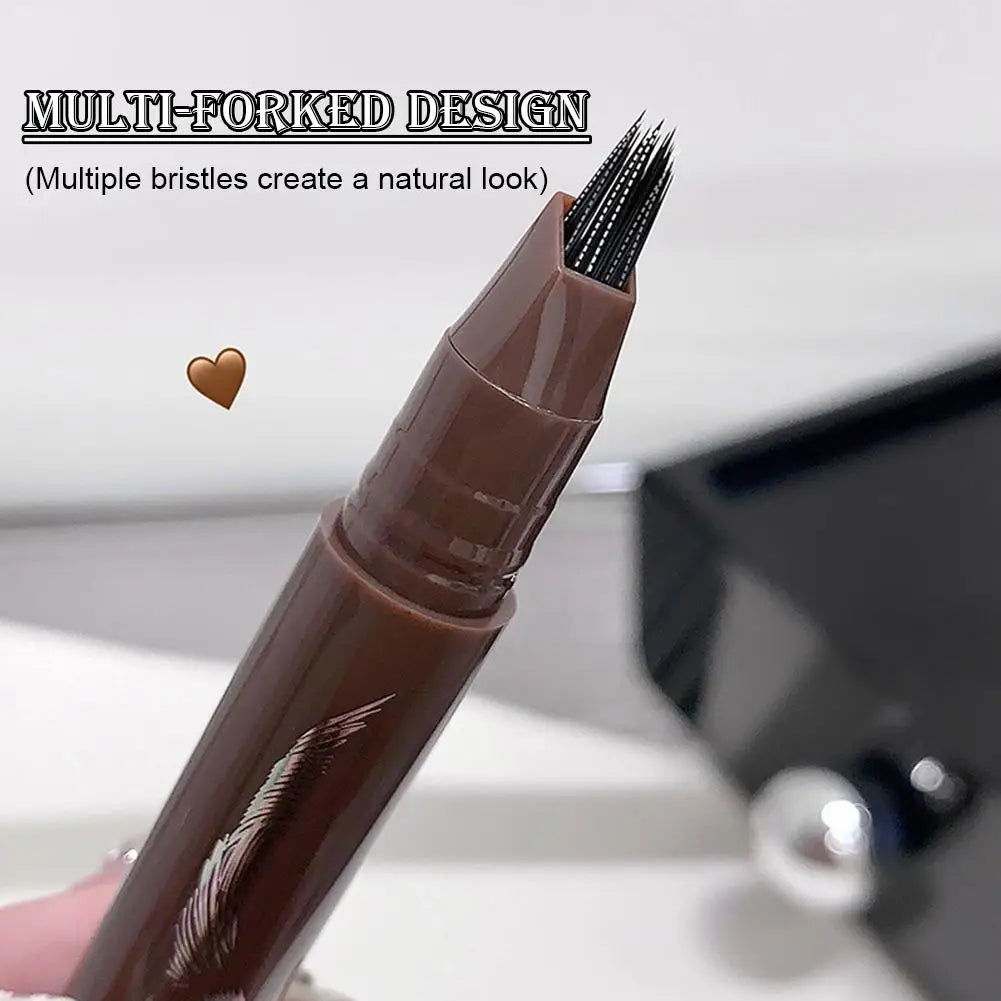 3D Microblading Eyebrow Pen – 4 Fork Tip Waterproof Brow Pencil Eyebrow Pencil Oasis Select
