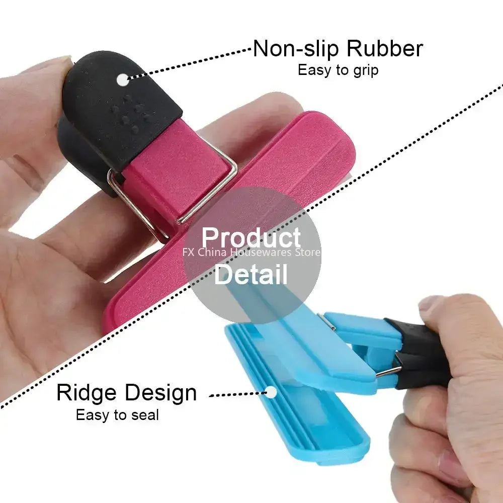 Large Chip Bag Clips Set - Plastic Assorted Sizes Food Sealing Clips - Tight Grip for Coffee, Bread,Snack Bags Kitchen Organizer Oasis Select