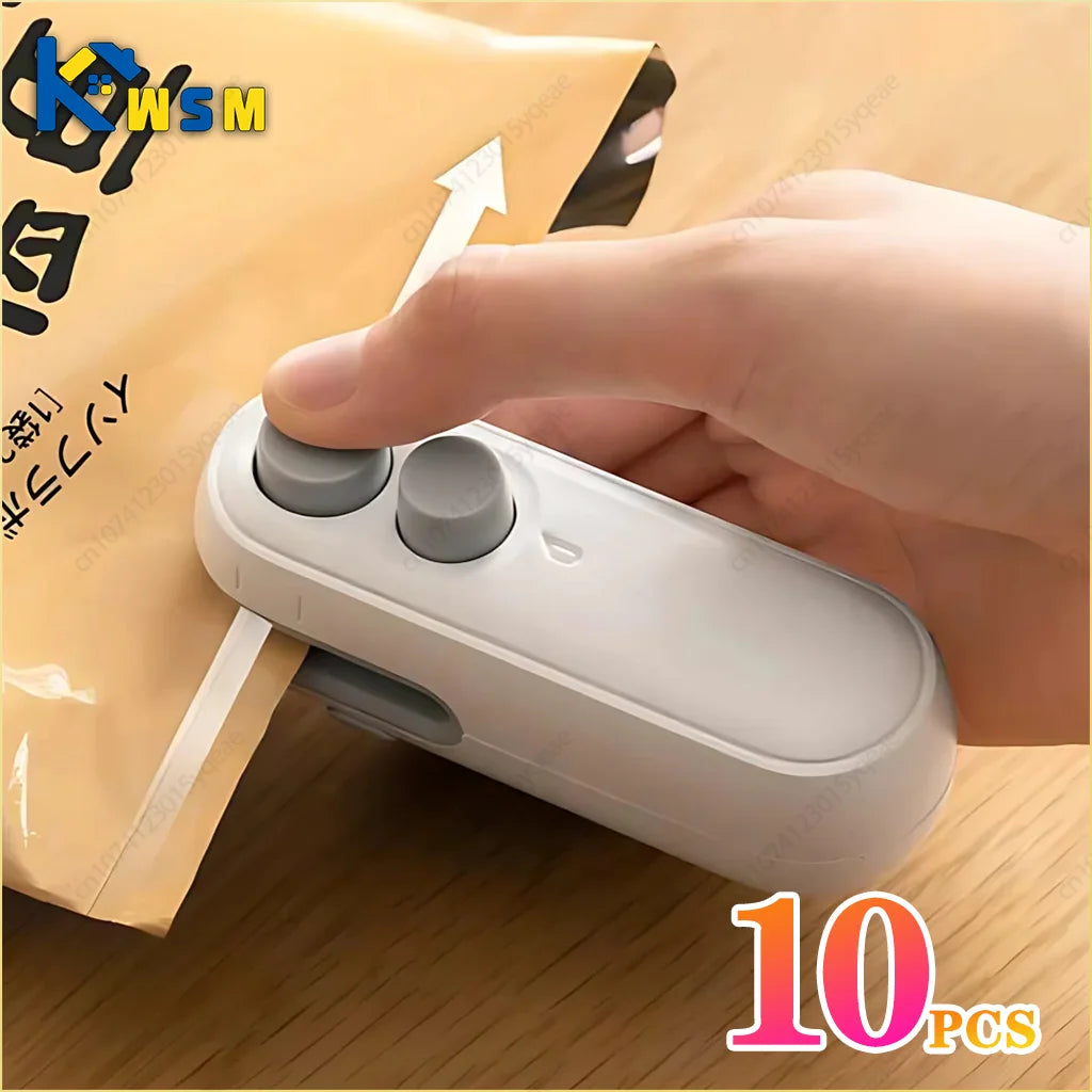 Portable Mini Sealer 2 in 1 Heat Sealer For Snacks Home use rechargeable sealer Vacuum Sealer Snacks plastic bag heat sealer Oasis Select