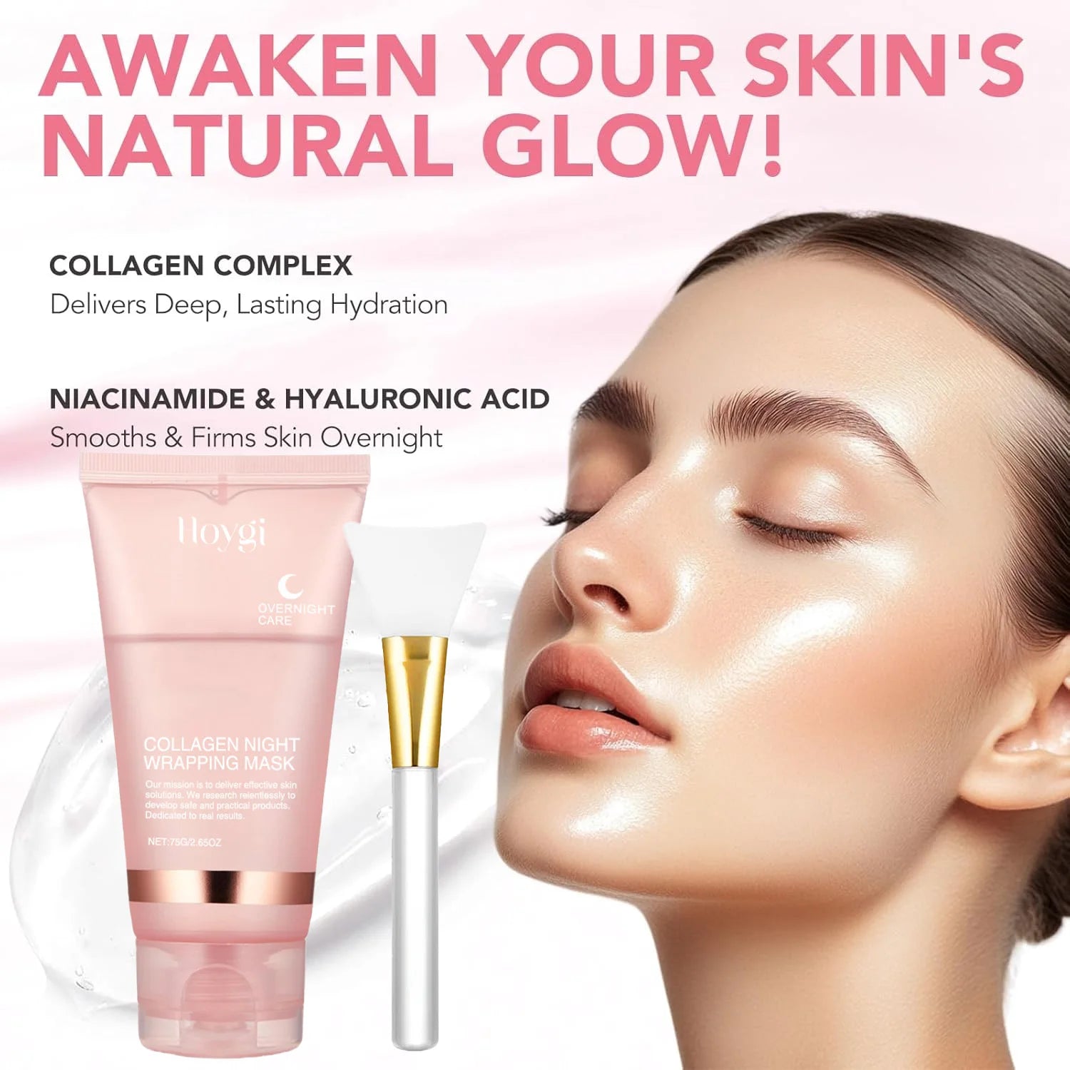Korean Collagen Peel-Off Overnight Face Mask – 75ml Collagen Peel Mask Oasis Select