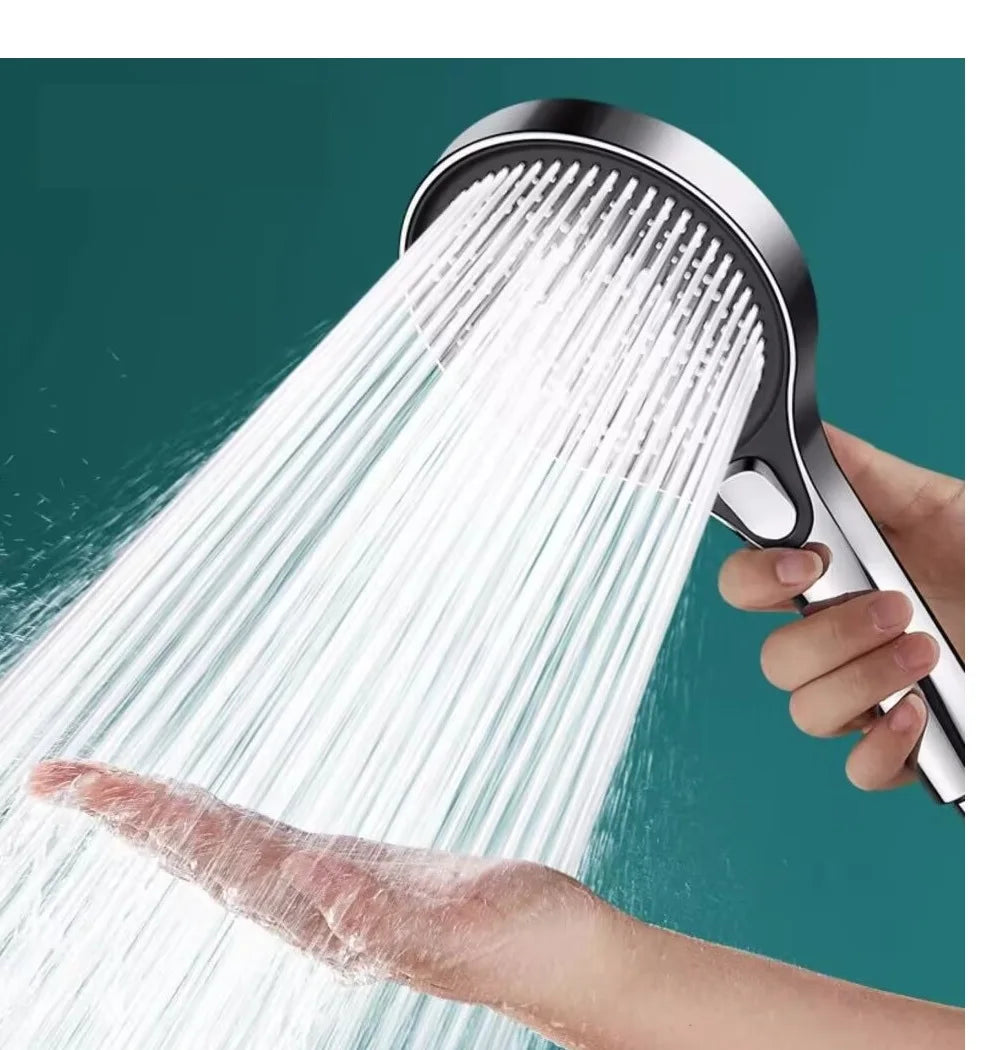 New High Pressure Big 130mm Shower Head Black 3 Modes Water Saving Spray Nozzle Massage Rainfall Shower Bathroom Accessories Oasis Select