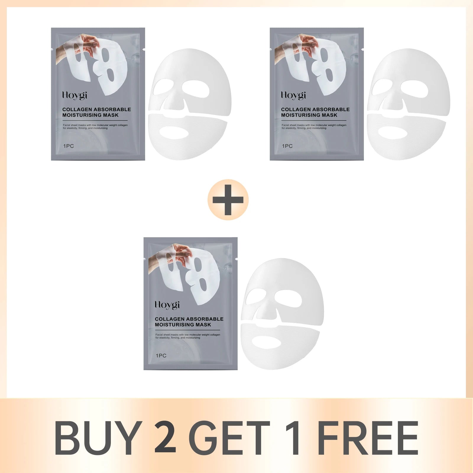 Hoygi Collagen Sheet Mask – Hydrating, Pore-Minimizing & Anti-Aging Collagen Sheet Mask Oasis Select Buy 2 Get 1 Free