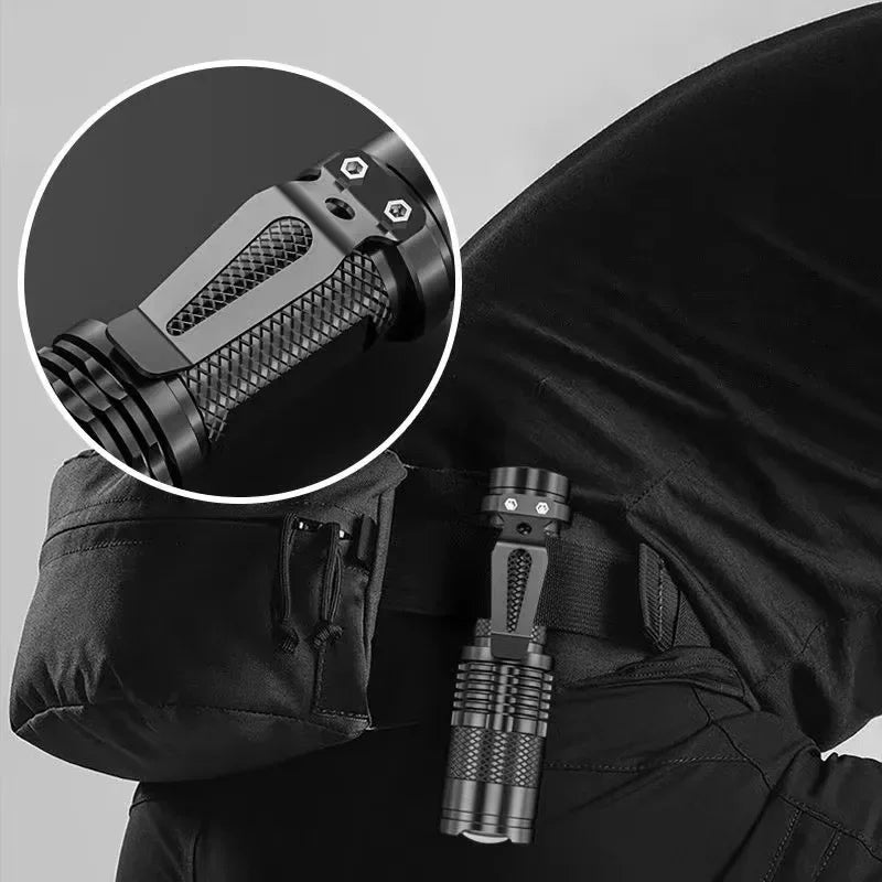2000LM MINI Flashlights Built in Battery USB Charging LED Flash Light COB Zoomable Waterproof Tactical Torch Lamp Bulbs Lantern Oasis Select