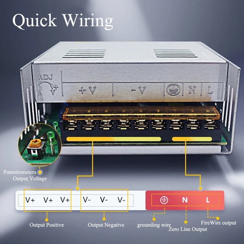 Transformers AC 220V 110V TO DC 24V 12V 48V 36V 5V Power Supply Transformers AC DC 110 V 220 V TO 5 12 24 36 48 V For LED Strips Oasis Select