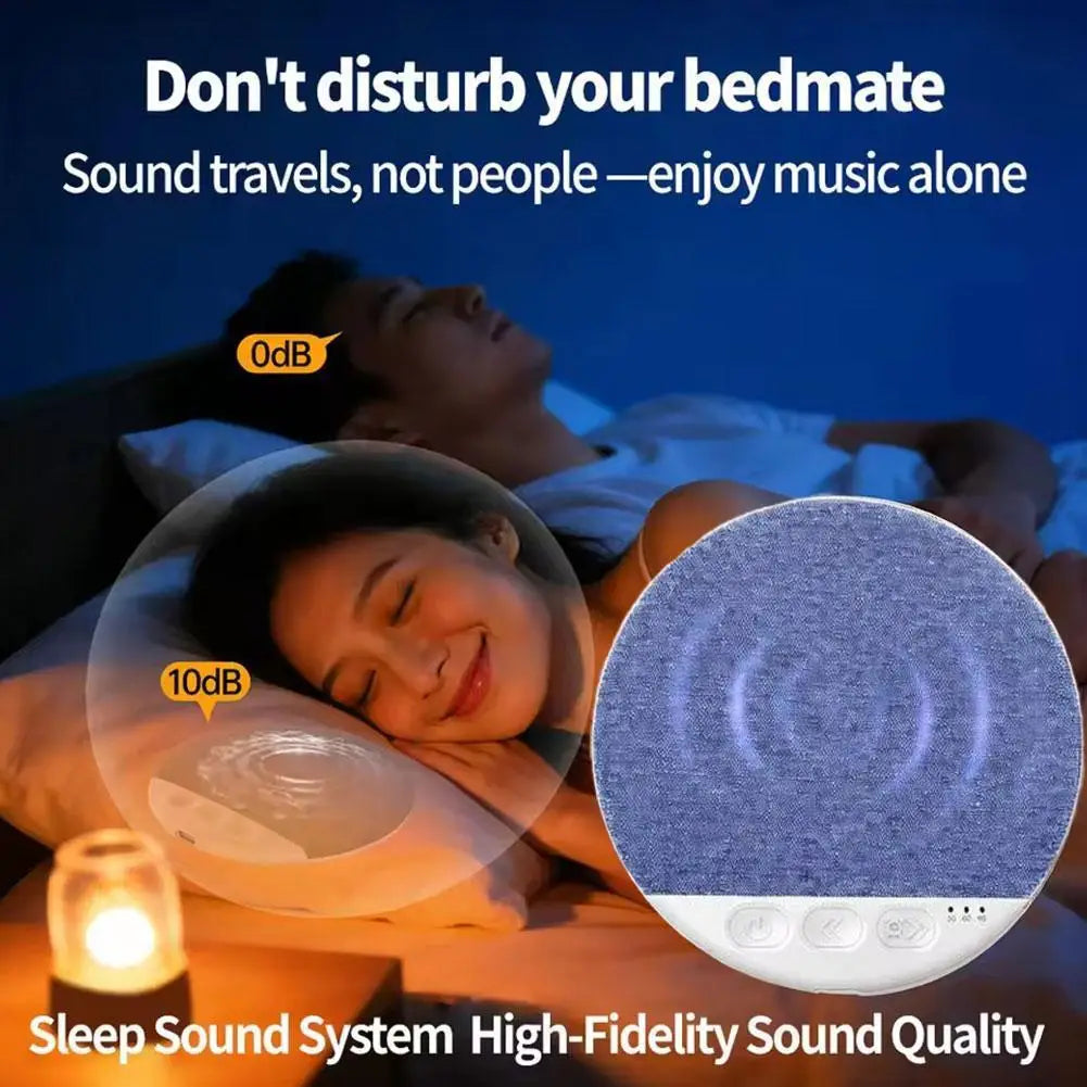 Bluetooth Pillow Speaker – White Noise, Sleep Timer & Bass