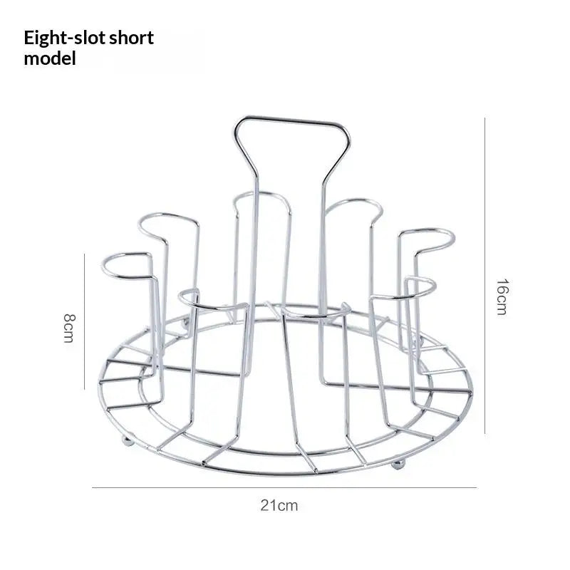 Hanging Cup Rack – Dustproof Tea & Glass Cup Drainer Storage