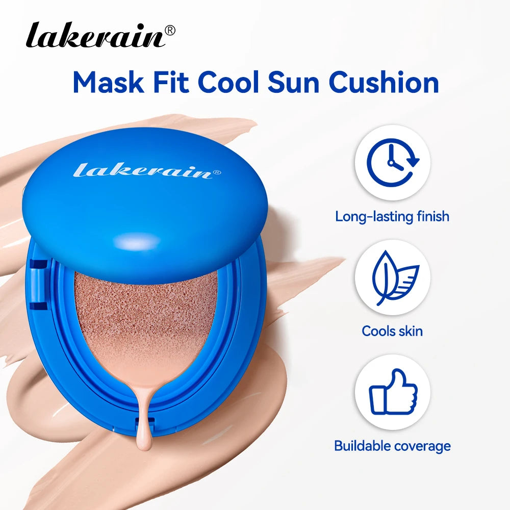 Semi-Matte Finish BB Cushion Full Coverage Waterproof Korean Cushion Foundation Up to 72-Hour Base Makeup Cools Skin Foundations Oasis Select