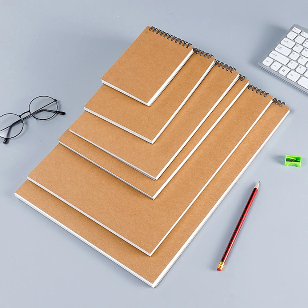 160 GSM Spiral Sketchbook A3/A4/A5/A6 – 30-Sheet Drawing Pad