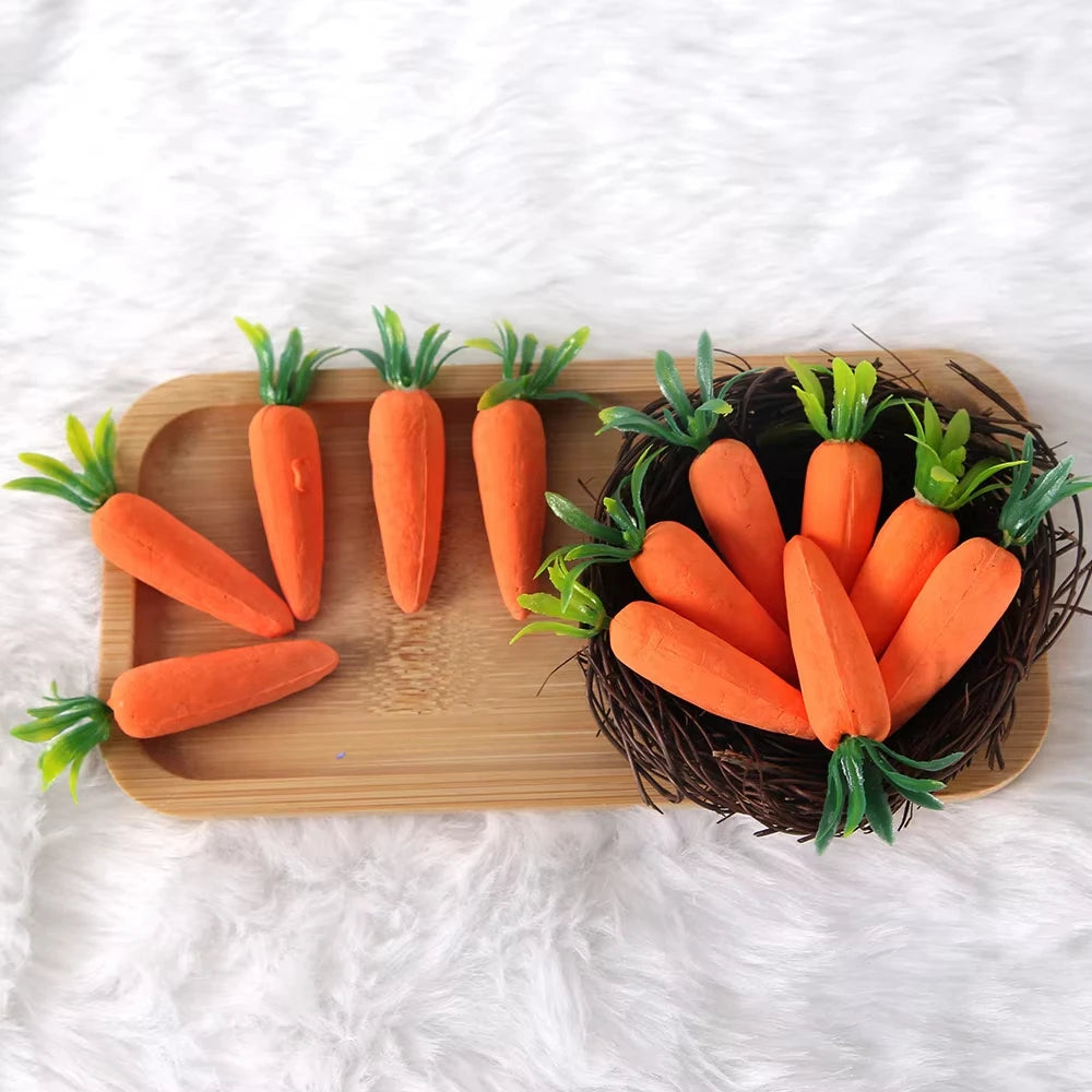 12 piece package of Easter decorations 7cm foam carrots Easter theme party decoration simulation carrot decorations Oasis Select