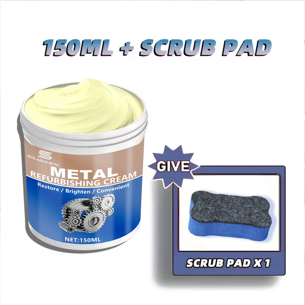 Professional Metal Polishing Paste Multi-Purpose Repair Cream Chrome Polishing Automotive Use Metal Care Oasis Select 150ml