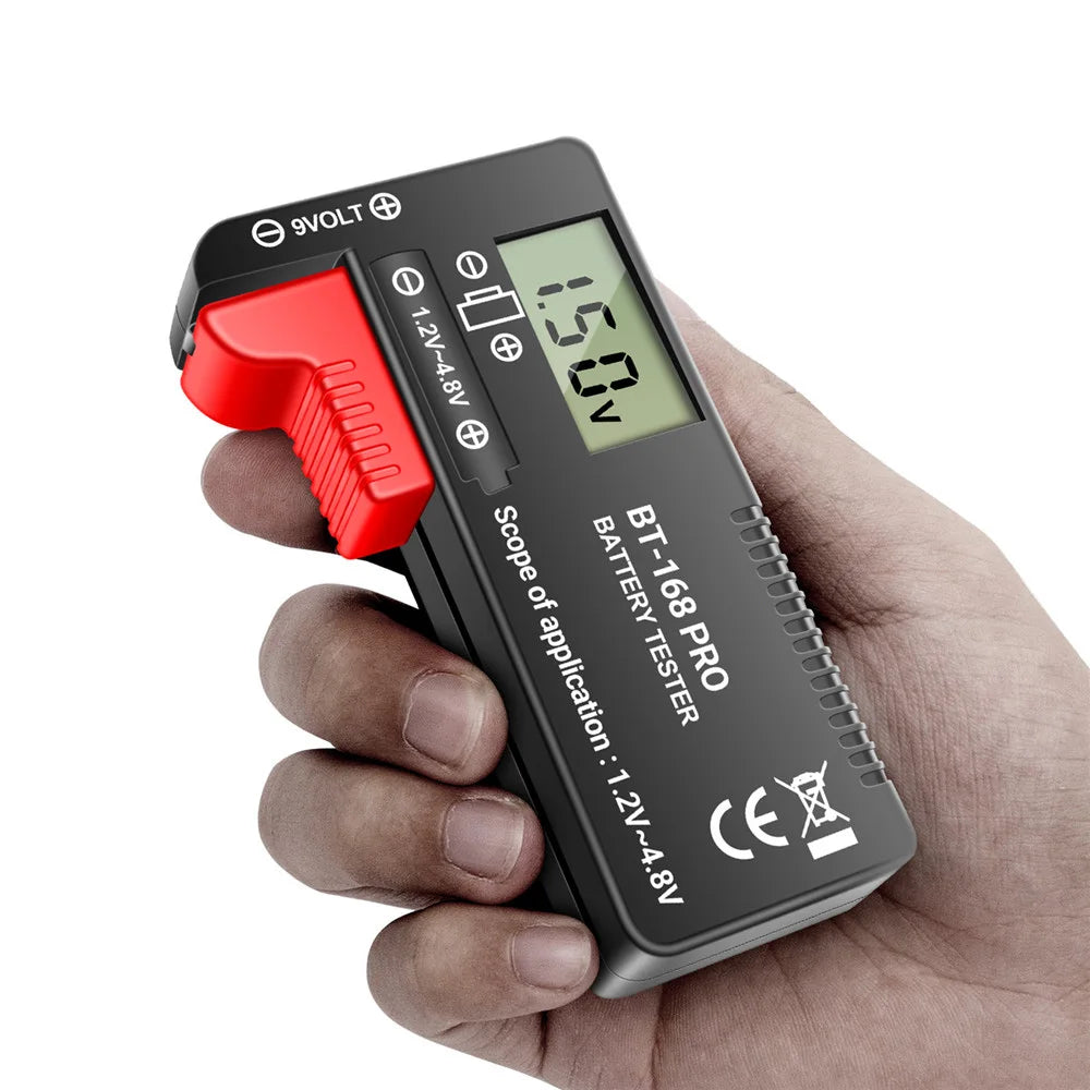 BT-168 PRO Digital Lithium Battery Capacity Tester Checkered Load Analyzer Display Check AAA AA Button Cell Universal Test Oasis Select