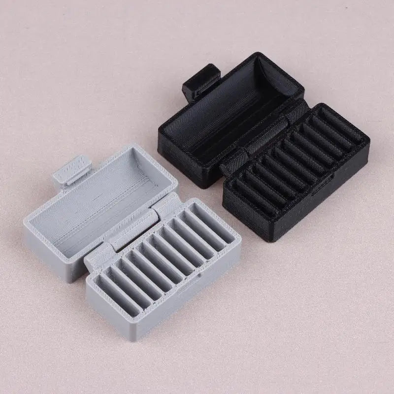 10-Hole CR2032/CR2025 Battery Box Coin Cell Battery Storage Case Portable Batteries Protective Holder Small Battery Organizer Oasis Select
