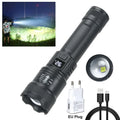 2000LM Zoomable Tactical LED Flashlight – USB Rechargeable Power Bank