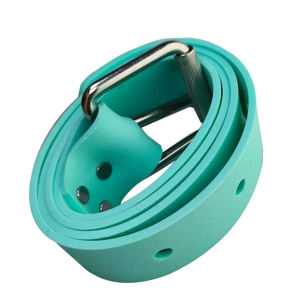 1.3M Cutable Diving Silicone Gel Rubber Weight Belt Spearfishing Freediving Stretchable Smooth Finish Waist Weight Belt Oasis Select Green