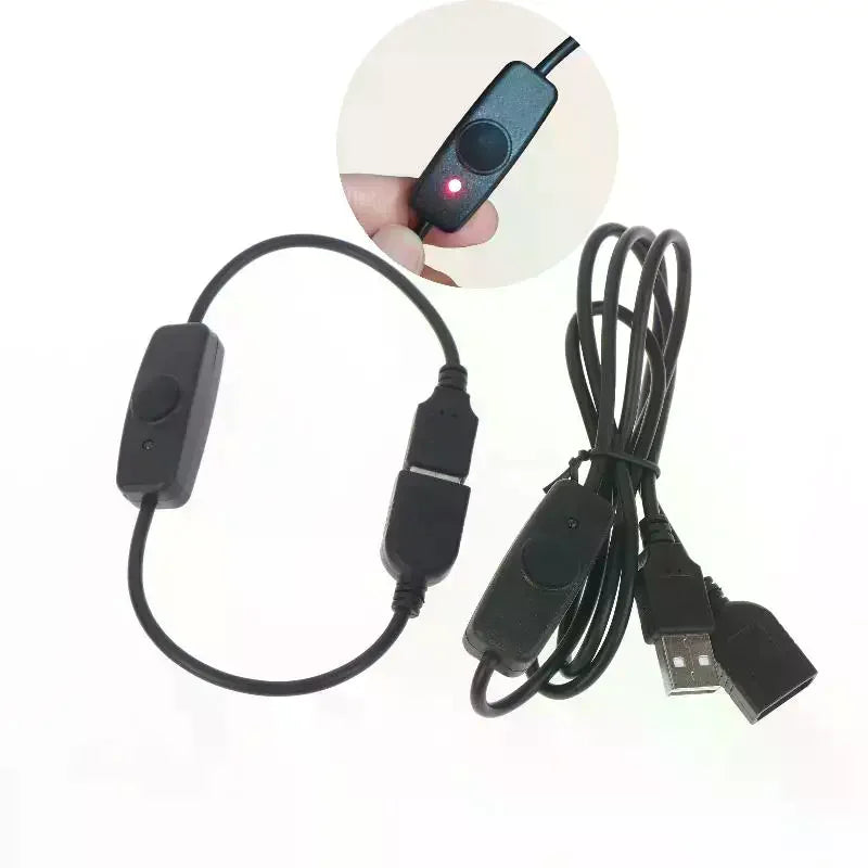 USB 2.0 Extension Cable with ON/OFF Switch & LED Indicator