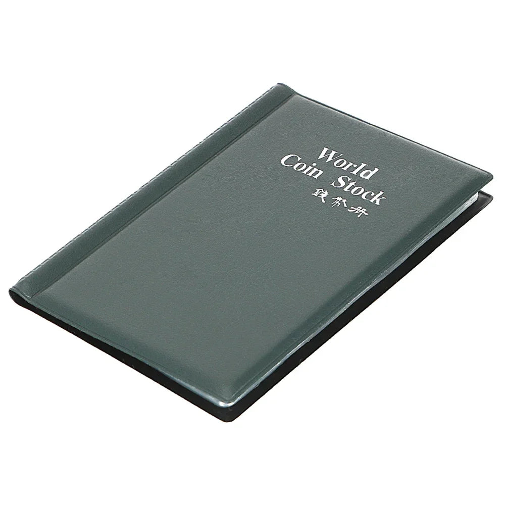 For Collector Coin Holder Albums Mini Penny Coin Storage Bag Collecting Money Organizer 120 Pockets Coins Collection Album Book Oasis Select Green