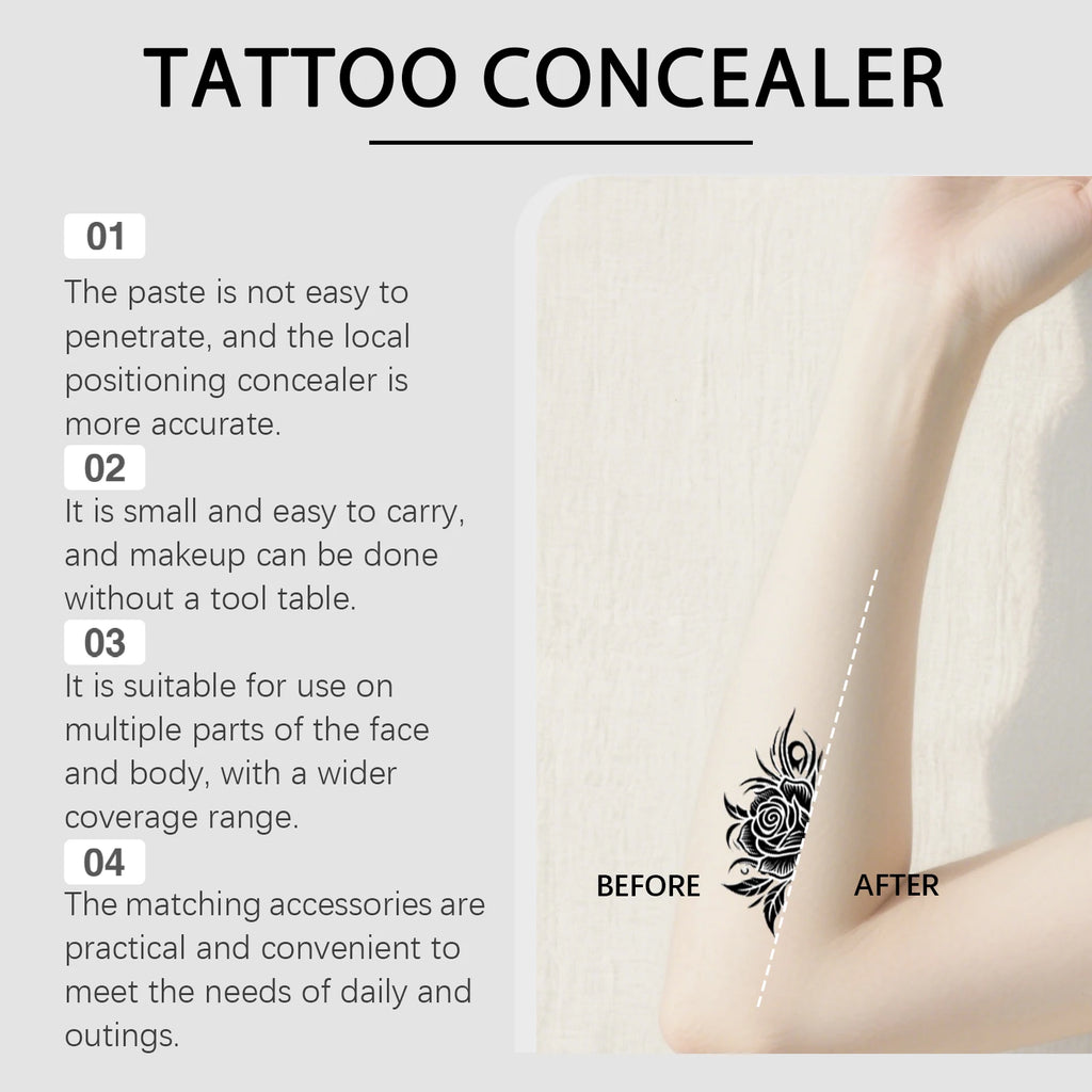 Soft Mist Tattoo Concealer – Full Coverage Lightweight Cream