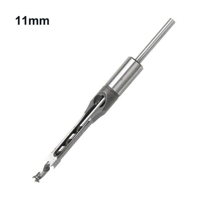 JUSTINLAU HSS Square hole drill Woodworking Drill Tools Auger Mortising Chisel Drill Set DIY Furniture Square Woodworking drill Oasis Select 11mm