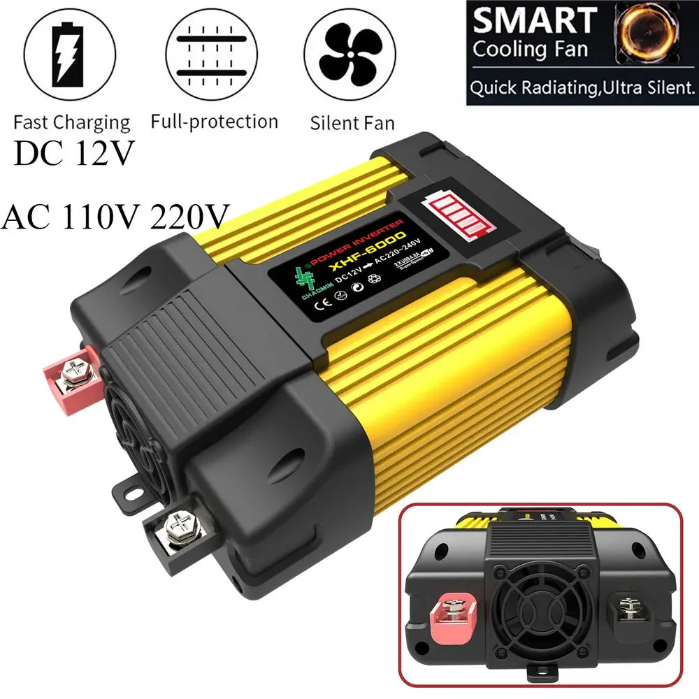 Car Wave Inverter 12V 220V 110V 600W 1000W 12 Volt DC To AC LED Displays Portable Power Voltage Converter Car Solar Inverter Oasis Select 12V 1000W 220V China Mainland