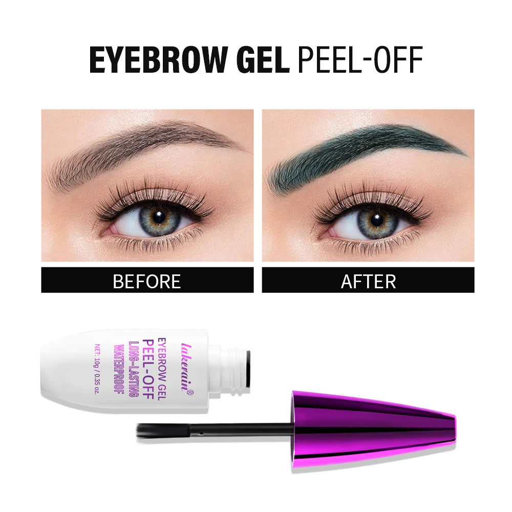 Peel Off Eyebrow Gel Long Lasting Tattoo Easy Cream Natural Finish Smudge-proof Sweat Resistant Waterproof Eyebrow Tint Cosmetic Oasis Select