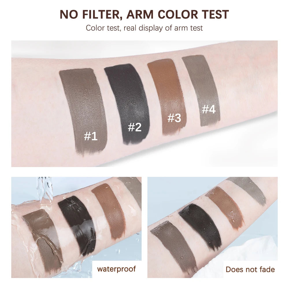 Waterproof Eyebrow Gel Set Sweat-proof Long Lasting High Pigmentation Liquid Eyebrow Tinted Natural Finish Makeup Cosmetics Oasis Select
