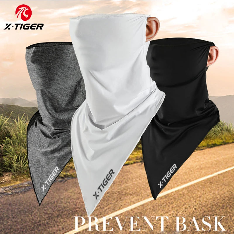 X-TIGER Face Mask Ice Fabric Sport Headband Summer Running Motorcycle Fishing Cycling Equipments Sun Protection Bicycle Bandana Oasis Select
