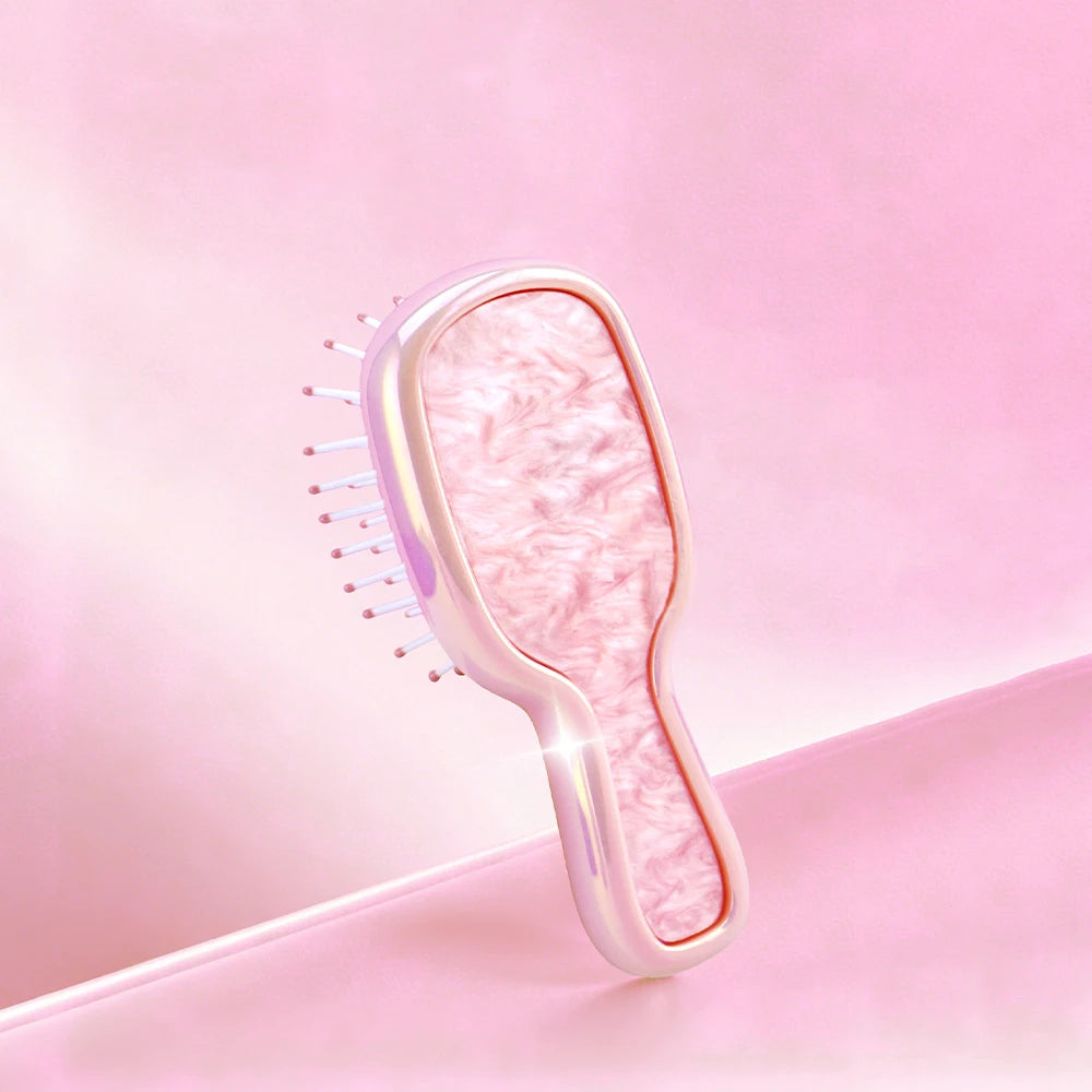 Mini Air Cushion Detangling Hair Brush – Anti-Static Massager Air Cushion Hair Brush Oasis Select M09-tianxin-pink