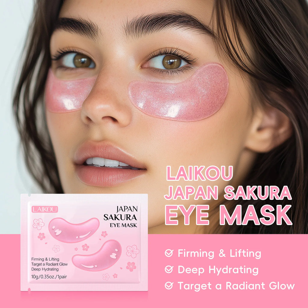 LAIKOU Sakura Eye Mask – Hydrating Under Eye Patches Under Eye Patches Oasis Select