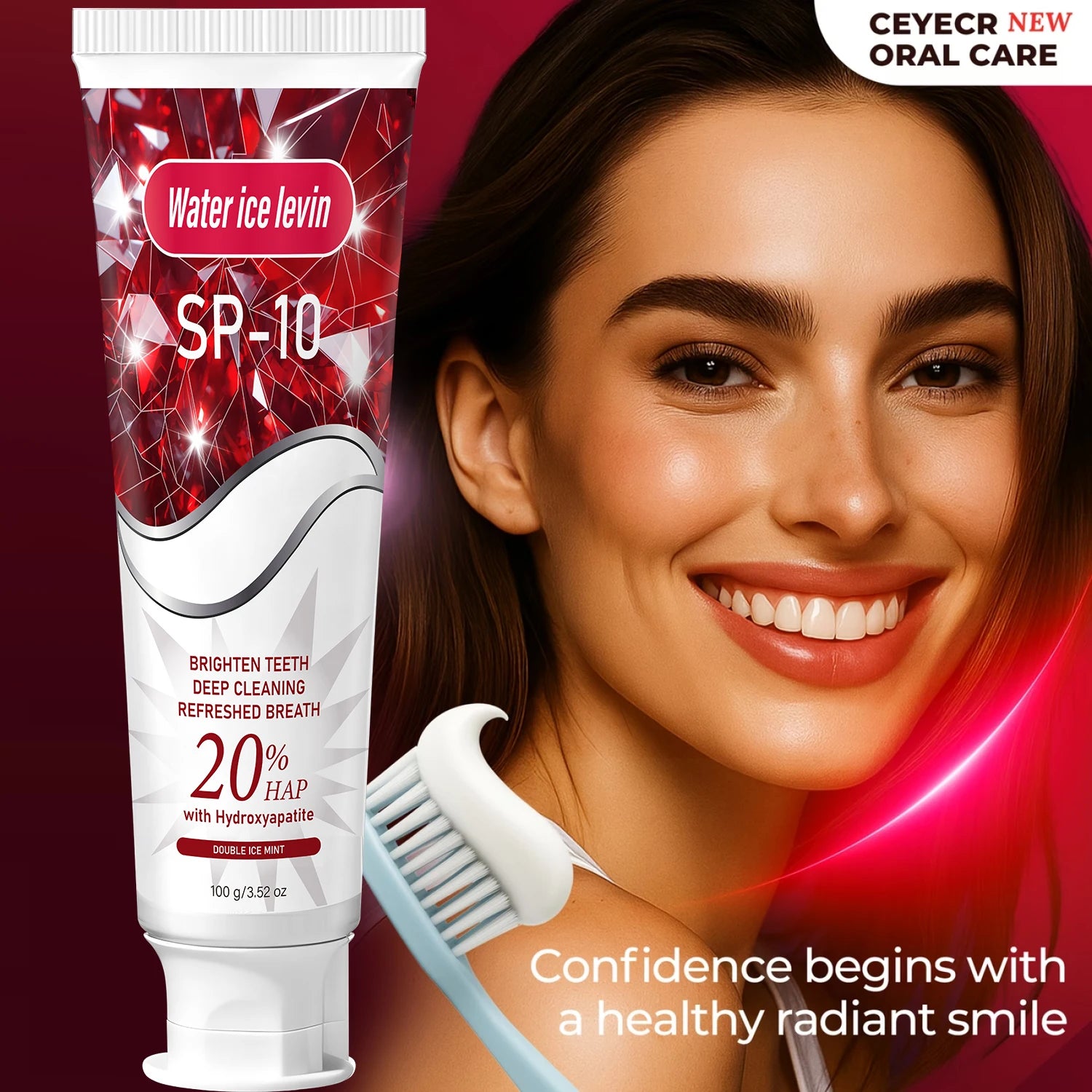 20% Hydroxyapatite Toothpaste – Deep Clean & Whitening Mint Whitening Toothpaste Oasis Select