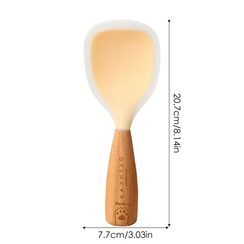 Silicone Rice Spoon – Non-Stick, Heat-Resistant Kitchen Tool Silicone Kitchen Spoon Oasis Select YELLOW